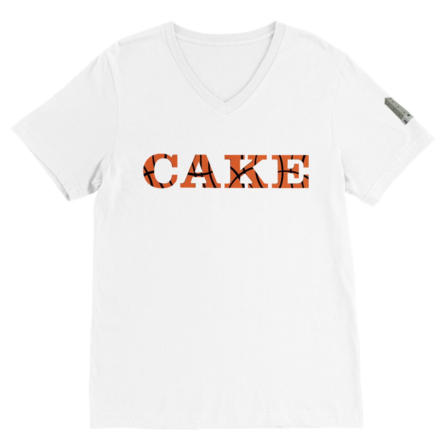 Women's CAKE Basketball V-Neck Tee