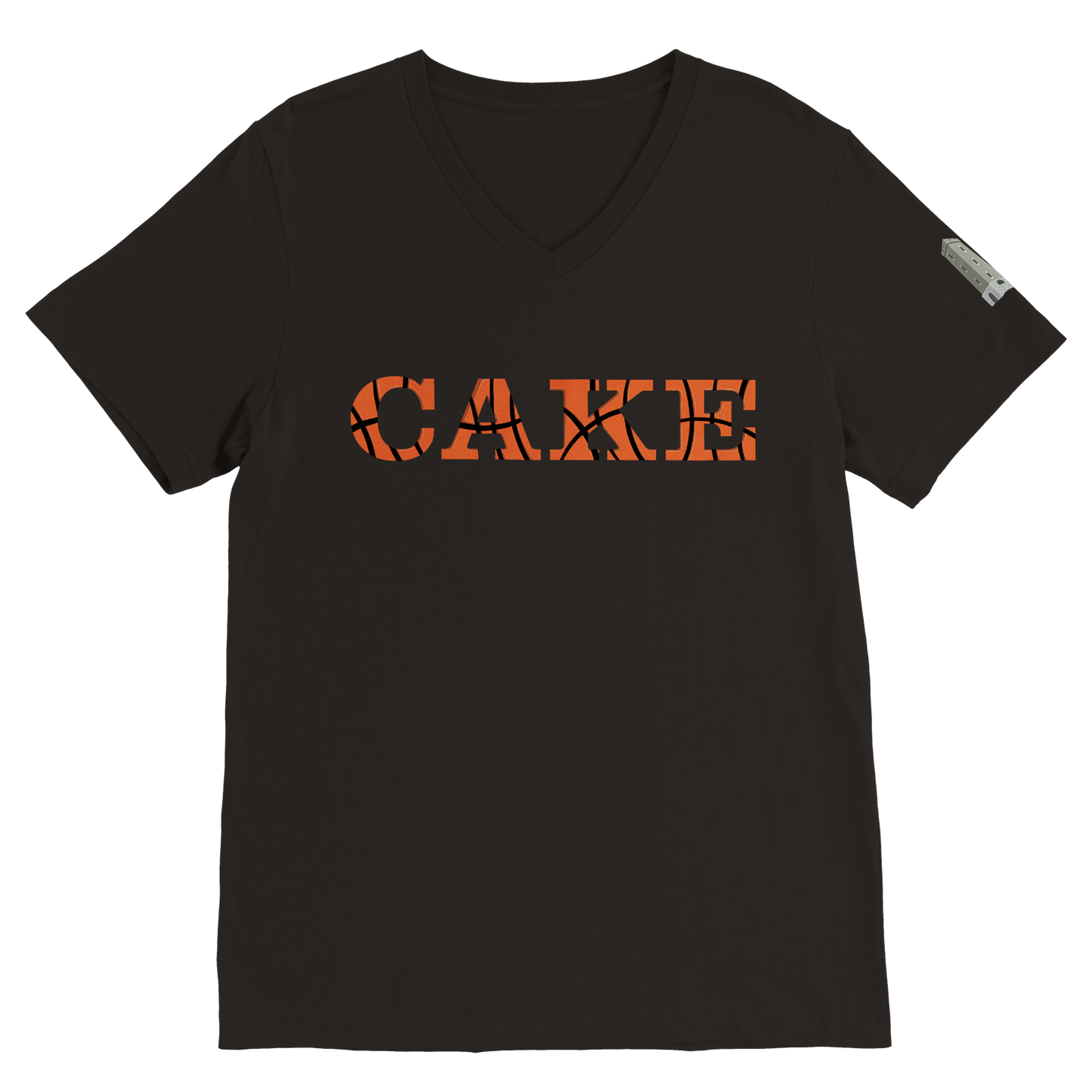 Women's CAKE Basketball V-Neck Tee