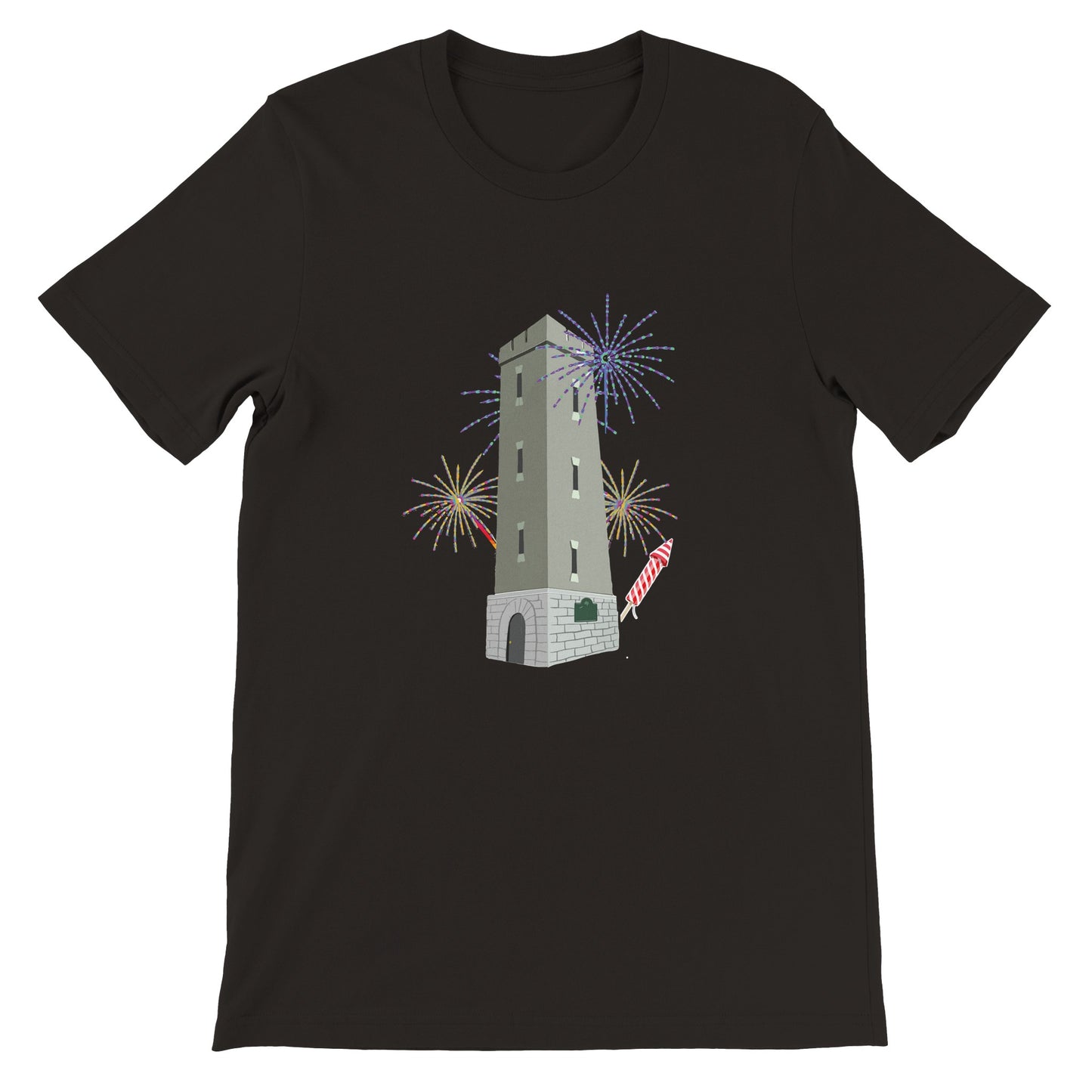 Fireworks + Tower 4th of July Tee